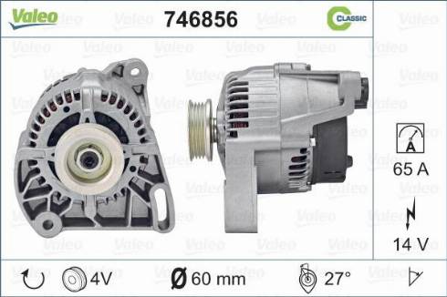 Valeo 746856 - Alternator furqanavto.az