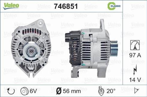 Valeo 746851 - Alternator furqanavto.az