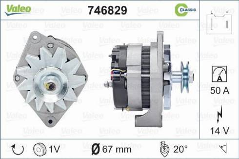 Valeo 746829 - Alternator furqanavto.az