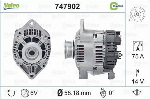 Valeo 747902 - Alternator furqanavto.az