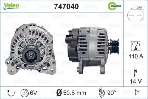 Valeo 747040 - Alternator furqanavto.az