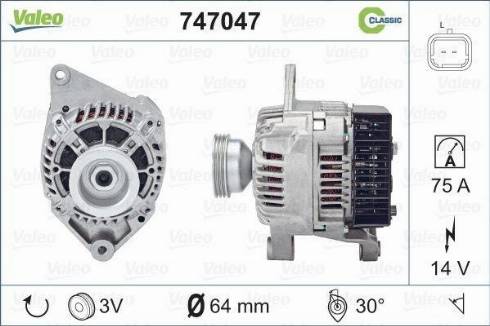 Valeo 747047 - Alternator furqanavto.az