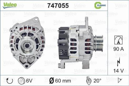 Valeo 747055 - Alternator furqanavto.az