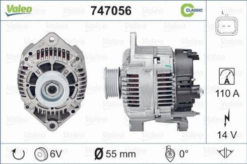 Valeo 747056 - Alternator furqanavto.az