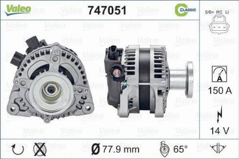 Valeo 747051 - Alternator furqanavto.az