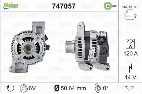 Valeo 747057 - Alternator furqanavto.az