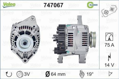 Valeo 747067 - Alternator furqanavto.az