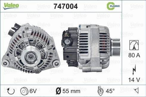 Valeo 747004 - Alternator furqanavto.az