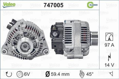 Valeo 747005 - Alternator furqanavto.az