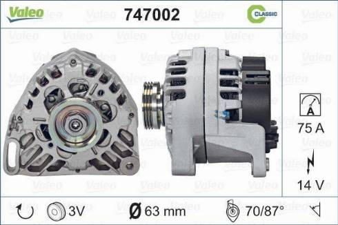 Valeo 747002 - Alternator furqanavto.az