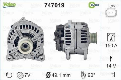 Valeo 747019 - Alternator furqanavto.az