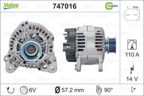 Valeo 747016 - Alternator furqanavto.az