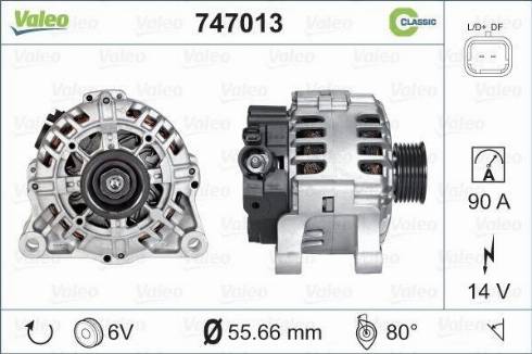 Valeo 747013 - Alternator furqanavto.az