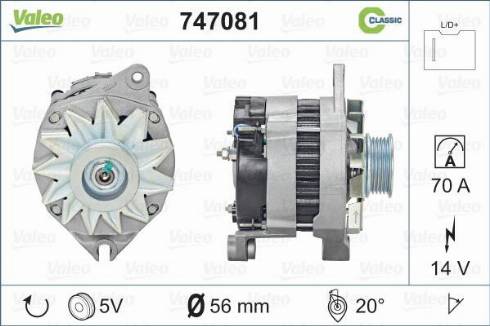 Valeo 747081 - Alternator furqanavto.az