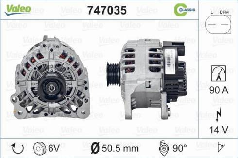 Valeo 747035 - Alternator furqanavto.az