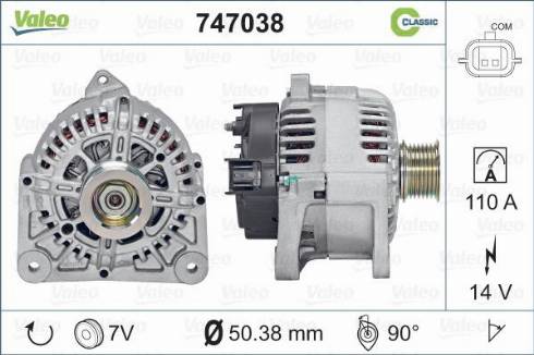 Valeo 747038 - Alternator furqanavto.az