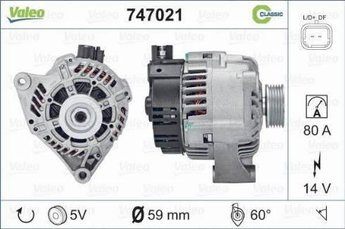 Valeo 747021 - Alternator furqanavto.az