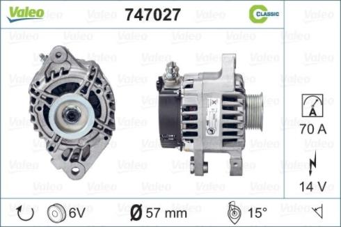 Valeo 747027 - Alternator furqanavto.az