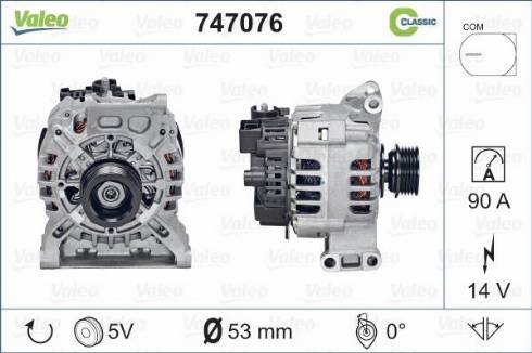 Valeo 747076 - Alternator furqanavto.az