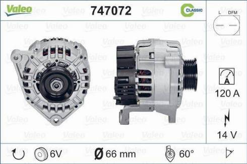 Valeo 747072 - Alternator furqanavto.az