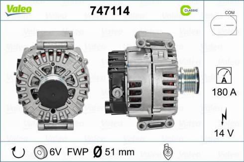 Valeo 747114 - Alternator furqanavto.az