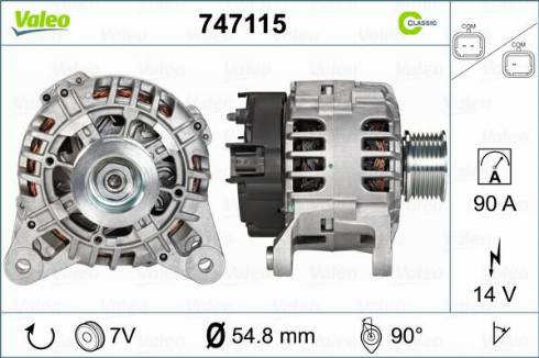 Valeo 747115 - Alternator furqanavto.az