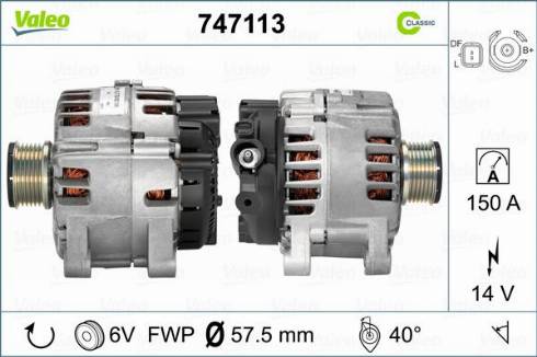 Valeo 747113 - Alternator furqanavto.az