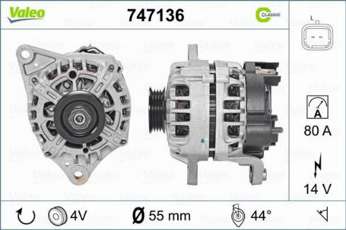 Valeo 747136 - Alternator furqanavto.az