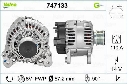 Valeo 747133 - Alternator furqanavto.az