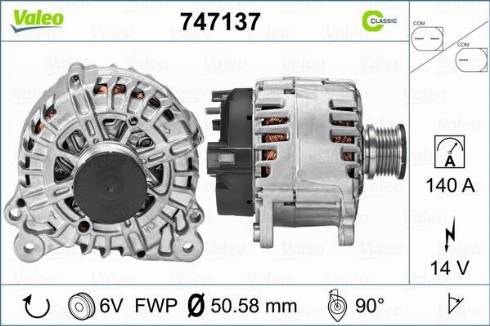 Valeo 747137 - Alternator furqanavto.az