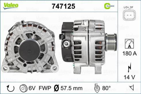 Valeo 747125 - Alternator furqanavto.az