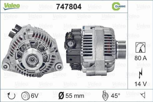 Valeo 747804 - Alternator furqanavto.az