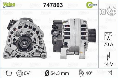 Valeo 747803 - Alternator furqanavto.az