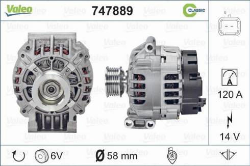 Valeo 747889 - Alternator furqanavto.az