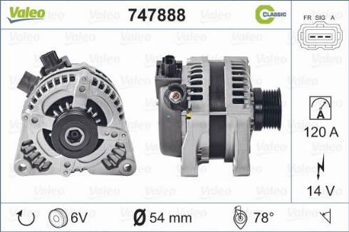 Valeo 747888 - Alternator furqanavto.az