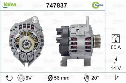 Valeo 747837 - Alternator furqanavto.az