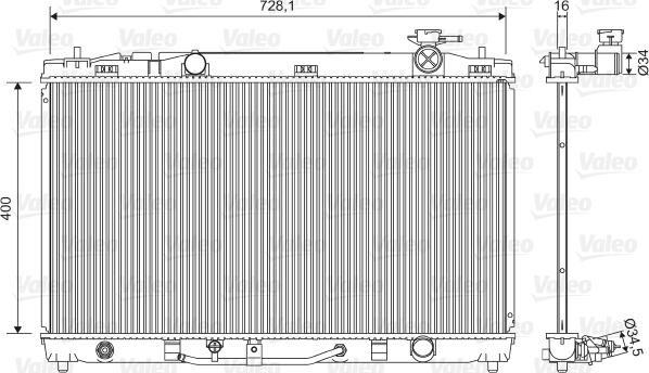 Valeo 701595 - Radiator, mühərrikin soyudulması furqanavto.az