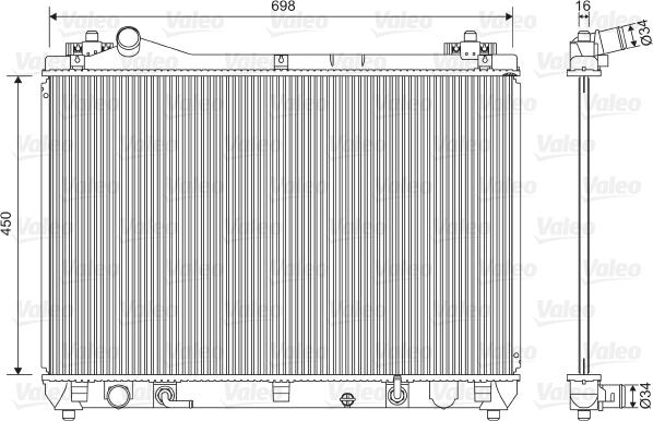 Valeo 701592 - Radiator, mühərrikin soyudulması furqanavto.az