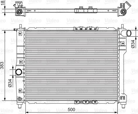 Valeo 701544 - Radiator, mühərrikin soyudulması furqanavto.az