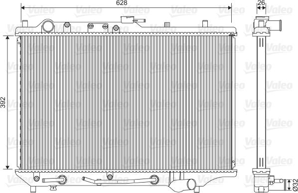 Valeo 701550 - Radiator, mühərrikin soyudulması furqanavto.az