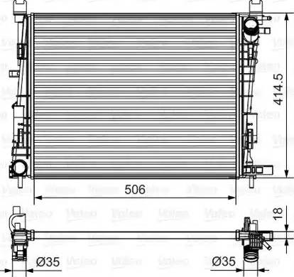 Valeo 701514 - Radiator, mühərrikin soyudulması furqanavto.az