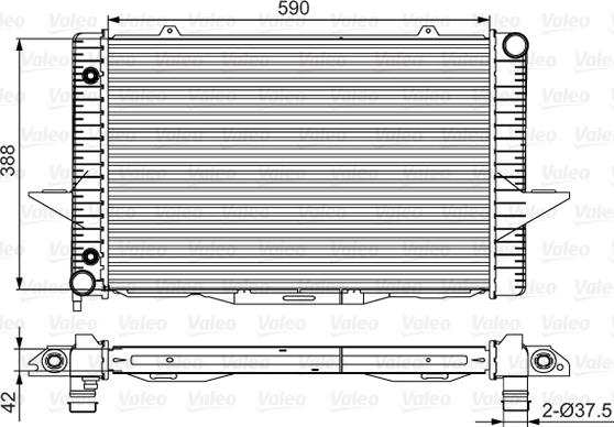 Valeo 701532 - Radiator, mühərrikin soyudulması furqanavto.az