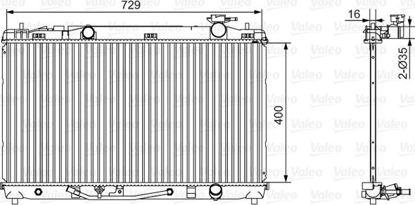 Valeo 701526 - Radiator, mühərrikin soyudulması www.furqanavto.az