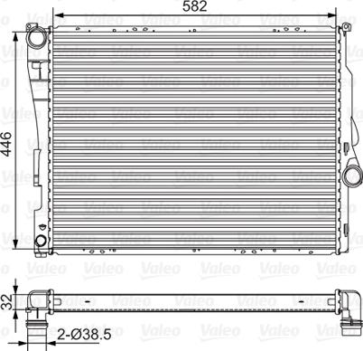 Valeo 701523 - Radiator, mühərrikin soyudulması furqanavto.az