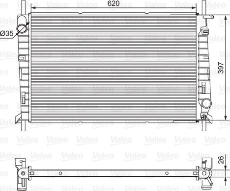 Valeo 701527 - Radiator, mühərrikin soyudulması furqanavto.az