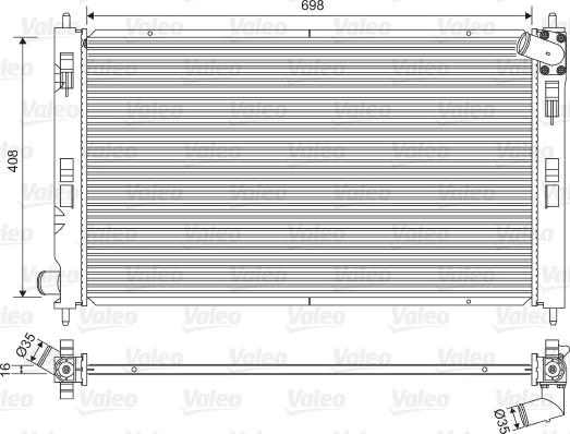 Valeo 701578 - Radiator, mühərrikin soyudulması furqanavto.az