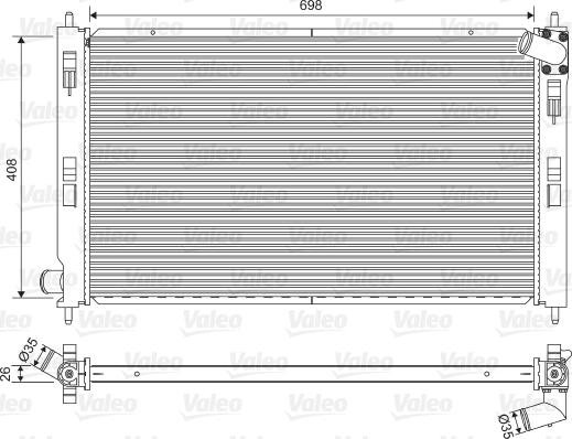 Valeo 701577 - Radiator, mühərrikin soyudulması furqanavto.az