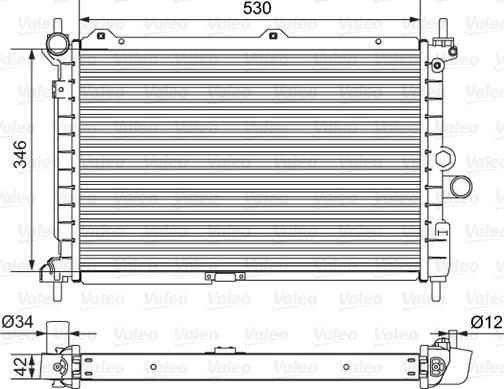 Valeo 701653 - Radiator, mühərrikin soyudulması furqanavto.az