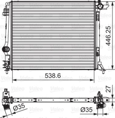 Valeo 701662 - Radiator, mühərrikin soyudulması furqanavto.az