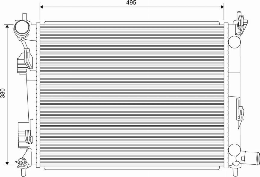 Valeo 701620 - Radiator, mühərrikin soyudulması furqanavto.az